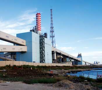 L'impianto di Civitavecchia, foto Massimo Lupo
