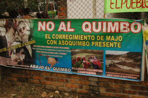 No alla diga di El QUimbo - Colombia (foto C. Amicucci/Re:Common)