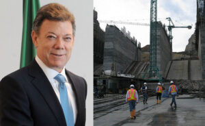 Santos e la diga sul fiume Sogamoso