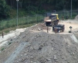 Il cantiere delle opere per il TAV (foto Re:Common - luglio 2012)