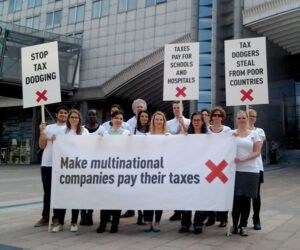 Stop tax dodging action Bruxelles