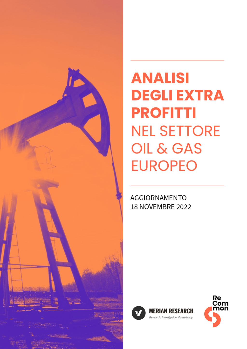 Analisi degli extra-profitti nel settore Oil&Gas europeo - aggiornamento 18 nov 2022